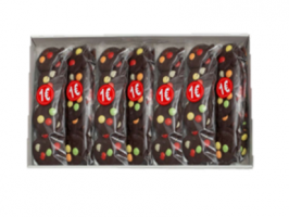 PANDERETAS CHOCOLATE CON LENTEJITAS