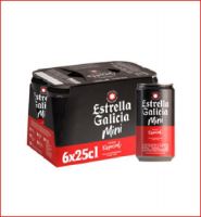 ESTRELLA GALICIA ESPECIAL MINI PACK 6 LATAS 25cl 